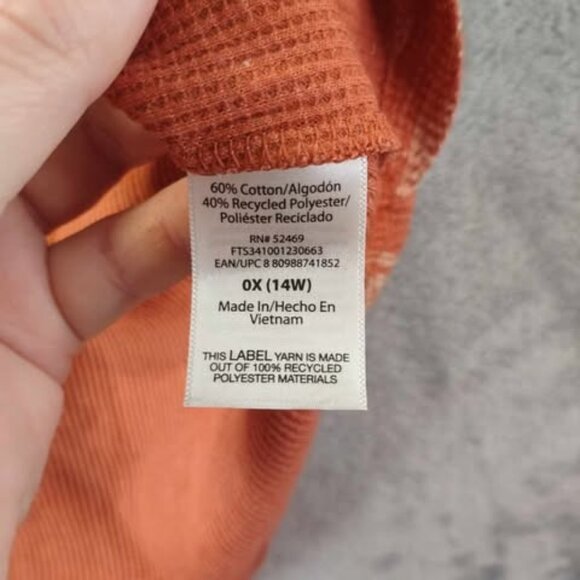 Terra & Sky Orange Long Sleeve Tee - Picture 7 of 9